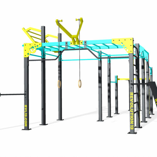 Calisthenics toestel Nippur M 32 Outdoor fitness station Nippur M PLus. 23 werkstations in 1.